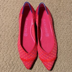 Rothy's pomegranate grid point Flats size 9.5